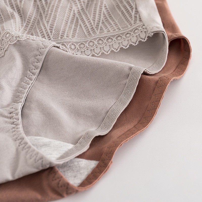 Quần Lót Cotton Lưng Thấp Phối Ren Quyến Rũ Dành Cho Nữ