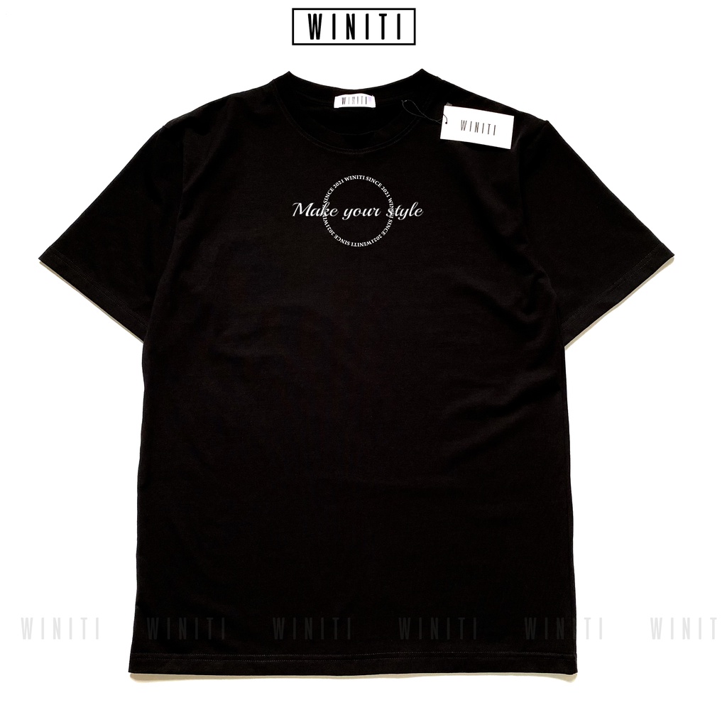 Áo thun unisex phông nam nữ basic form suông rộng phong cách Hàn Quốc Make Your Winiti | BigBuy360 - bigbuy360.vn