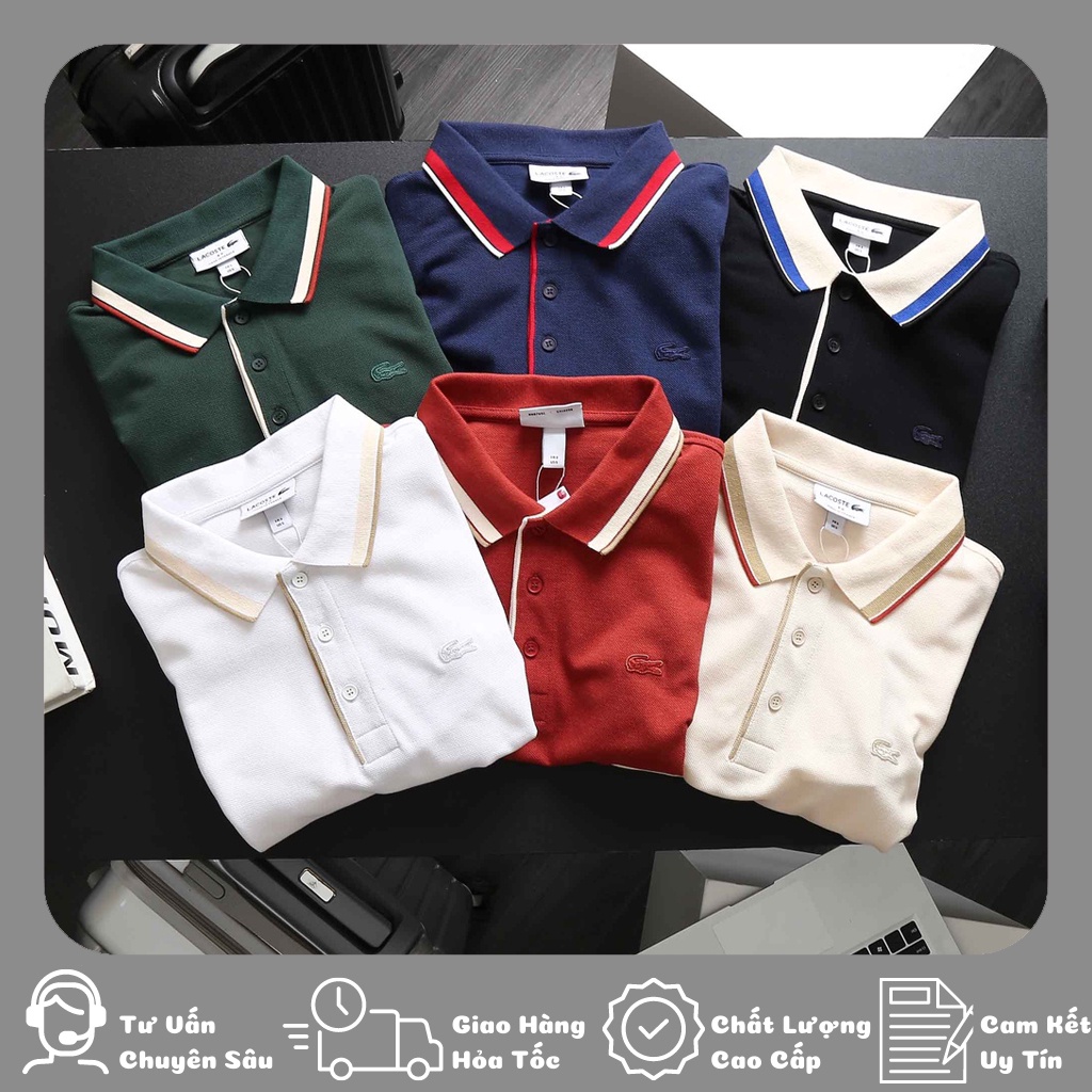 Áo Polo Nam LCST Viền Cổ Loại 10 Form Slimfit Vải Cotton Thoáng Mát