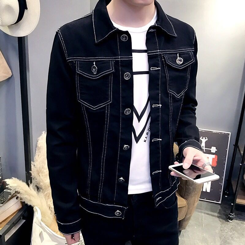 Quần Jeans Đen Phong Cách Hip Hop Cho Nam