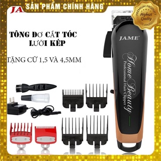 Tông Đơ Cắt Tóc Chuyên Nghiệp Jame 1070 Lưỡi Kép Sắc Bén 10W Tặng Cữ 1,5 & 4,5mm