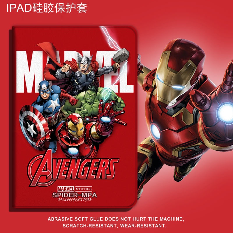 Bao Da Máy Tính Bảng In Hình Spiderman Iron Man 2020 Cho iPad 10.2 10.7 Inch air4 mini5 Marvel 9.7