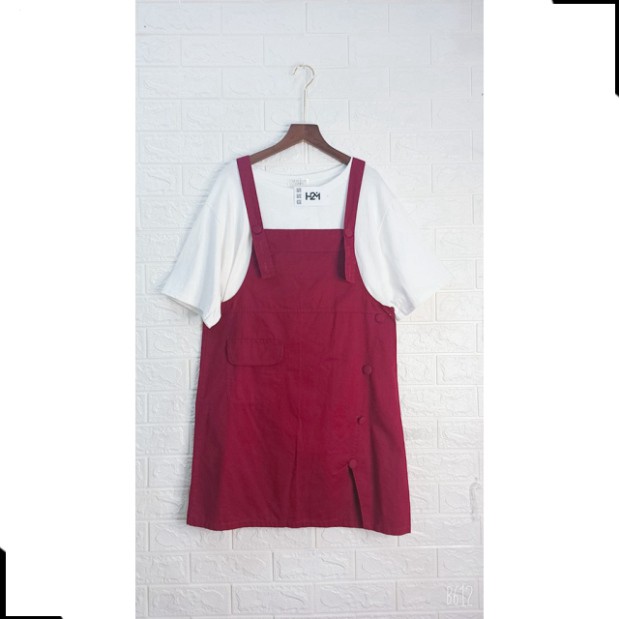 Yếm Váy Kaki Xẻ Tà FreeSize 4 Màu Quảng Châu Cao Cấp | BigBuy360 - bigbuy360.vn