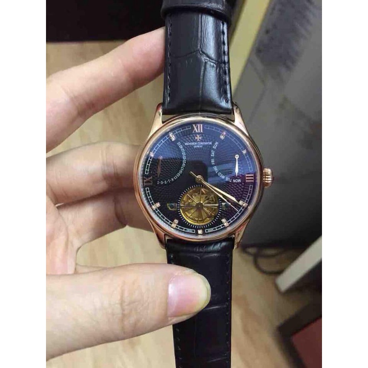 Đồng hồ Nam Vacheron constantin máy nhật vàng cơ tự động 6kim size 40-41