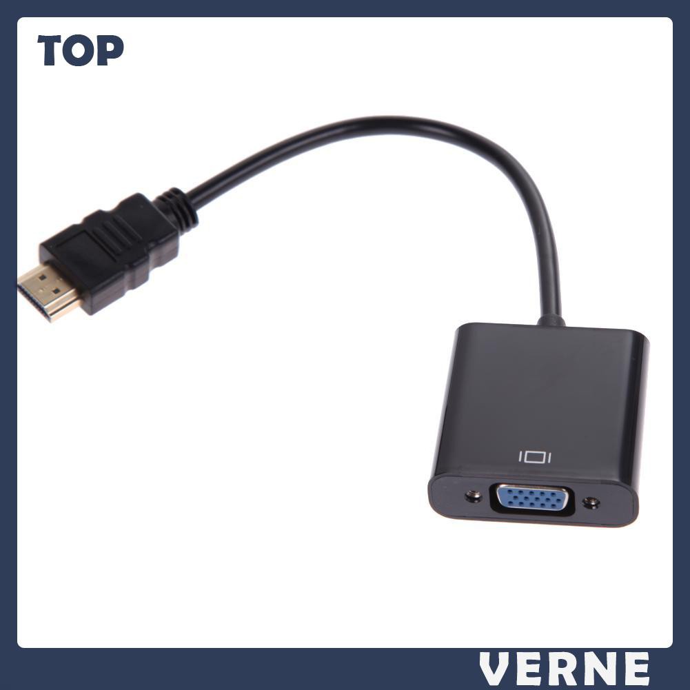 vernesss 1080P Micro HDMI-compatible / Mini HDMI-compatible / HDMI-compatible to VGA Converter Adapter with Audio