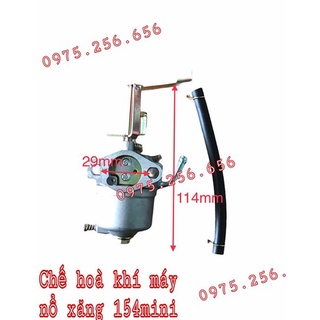 Chế hòa khí máy nổ 154 mini