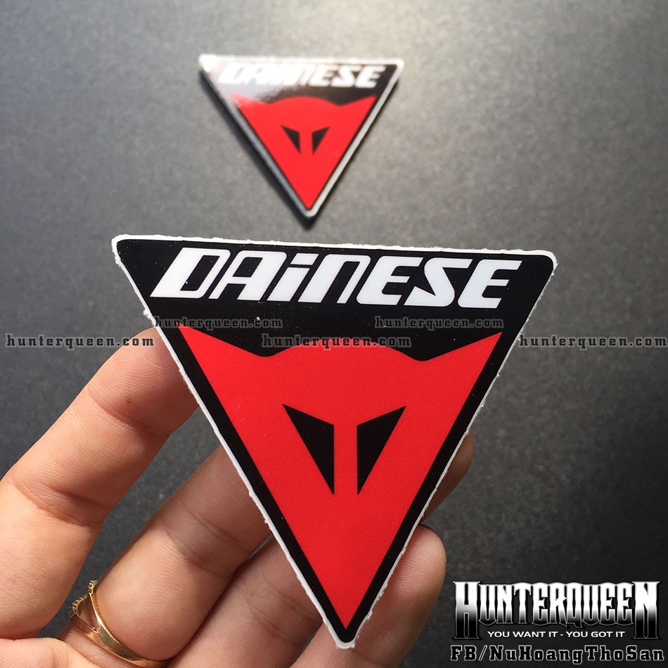 Logo Dainese . Decal hình dán sticker xe máy chống nước, không bay màu