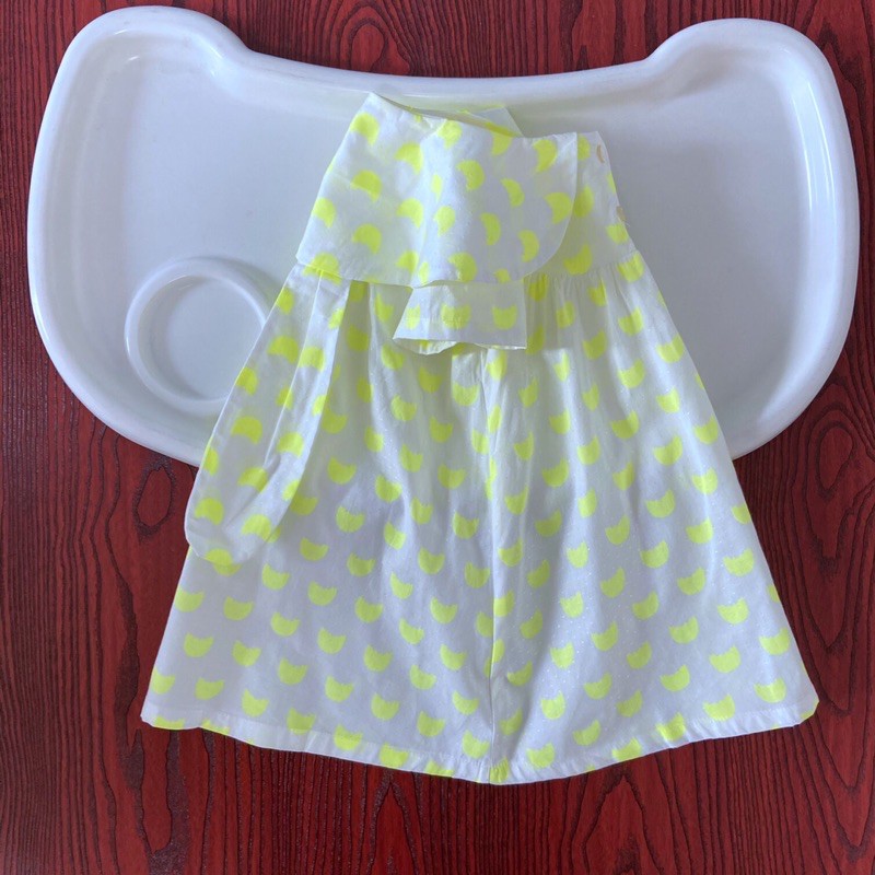 Váy bé gái 1.5-7 tuổiVáy cộc tay giản dị cotton cao cấp xuất dư 0421