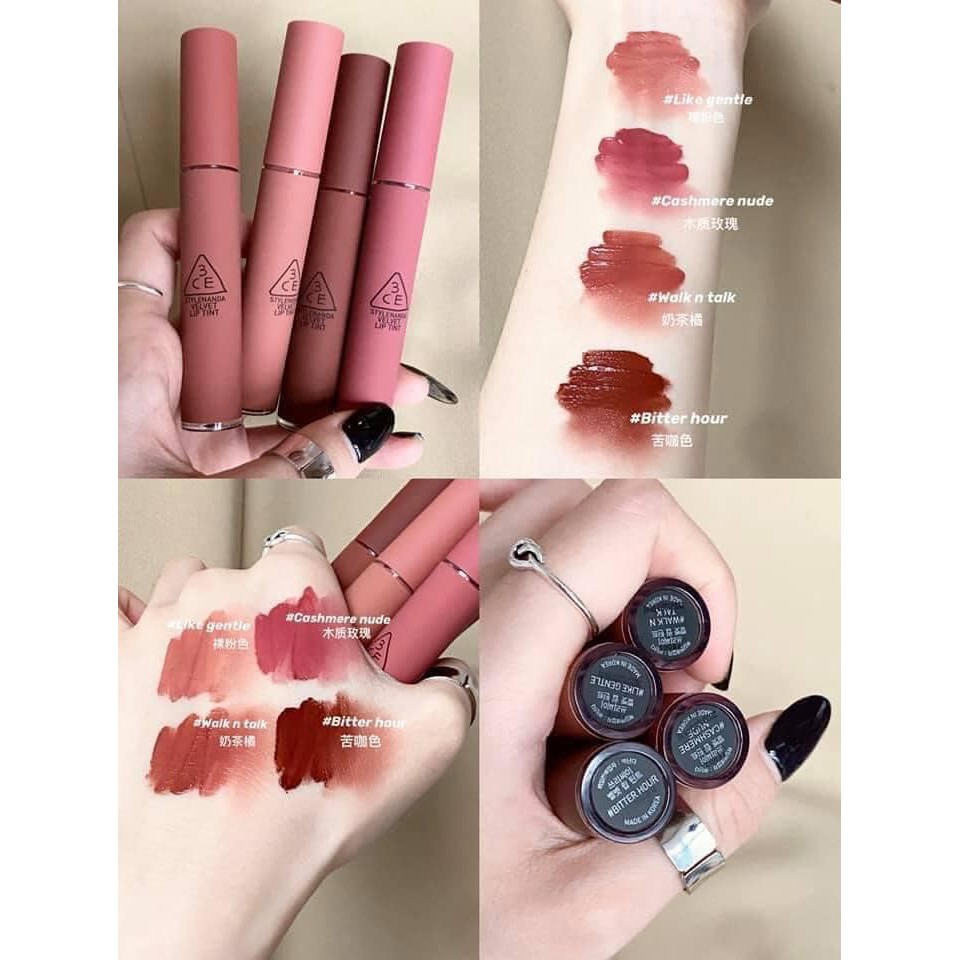 Son Kem Lì 3CE Velvet Lip Tint Mịn Nhẹ Như Mây - Bebeau