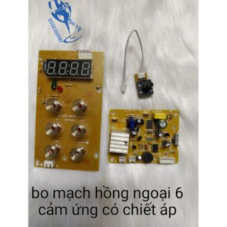 Bo mạch hồng ngoại đa năng cảm ứng 6 phím có chiết áp
