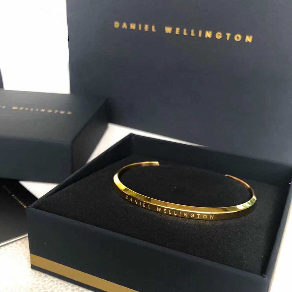 Vòng tay nam nữ Daniel Wellington Classic Ever Gold DW Cuff