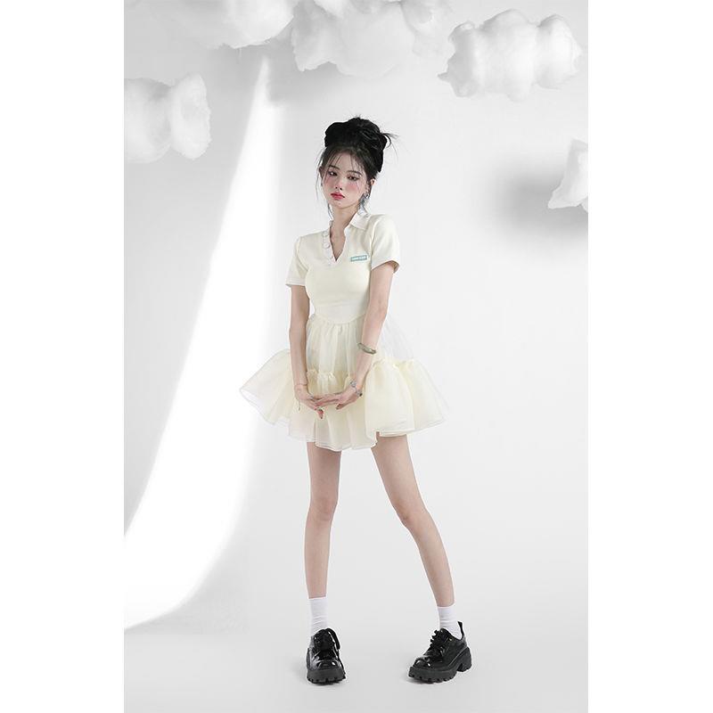 Đầm Cổ Polo Tay Ngắn Phong Cách Mới Dành Cho Nữ Thời Trang Mùa Hè 2022