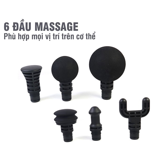 Máy massage cầm tay, Máy Massage Gun Booster PRO 3 – 6 đầu cắm – 4 tốc độ - Công suất 126W  - CHÍNH HÃNG