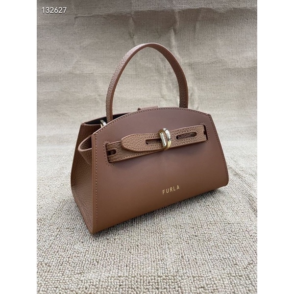 Túi Nữ FURLA Margherita Mini Top Handle hàng xuất,Màu nâu