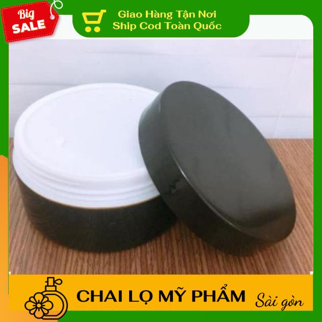 Hủ Đựng Kem ❤ SIÊU RẺ ❤ Hũ đựng kem body đen 150g,200g chiết mỹ phẩm , phụ kiện du lịch