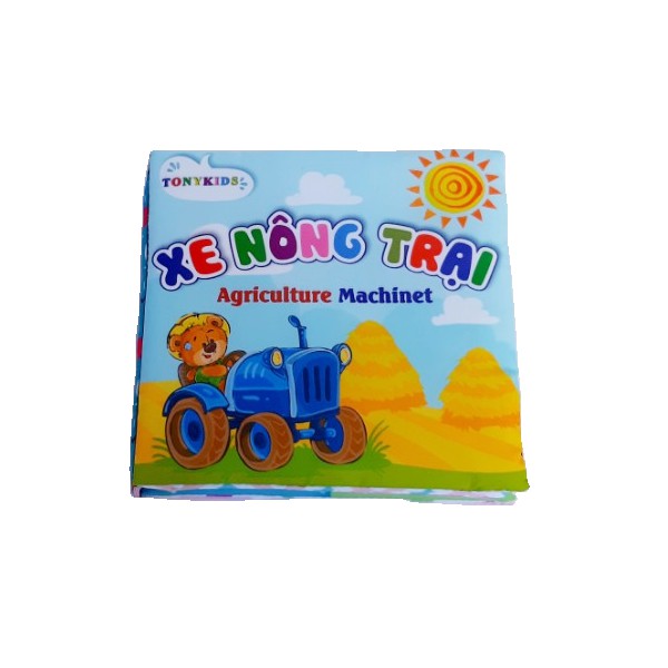 Sách vải song ngữ TONYKIDS chủ đề Xe nông trại