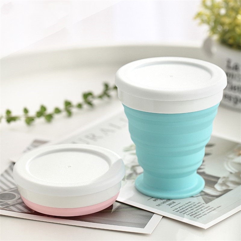 Cốc nước gấp gọn bằng silicone tiện lợi cho du lịch