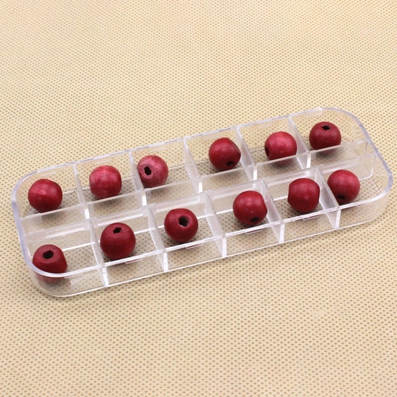 Hộp Nhựa Trong Suốt 12 Ngăn Đựng Thuốc/Trang Sức Tiện Dụng