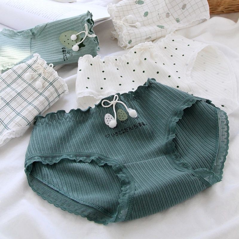 [CHE TÊN 100%] Quần Lót Nữ LMD34 Quần Chíp Dâu Xanh Kẻ Gợi Cảm Chất Cotton Quảng Châu Cao Cấp Sexy Xịn Đẹp Lamodu Shop | BigBuy360 - bigbuy360.vn