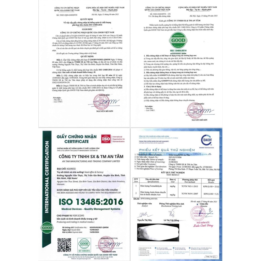 Khẩu trang KF94, khẩu trang 5D, khẩu trang kháng khuẩn An Tâm