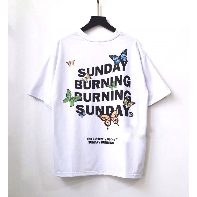 ÁO THUN TAY LỠ SUNDAY BURNING UNISEX HOT HIT | BigBuy360 - bigbuy360.vn