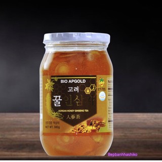 SÂM TƯƠI THÁI LÁT NGÂM MẬT ONG HÀN QUỐC HŨ 580G