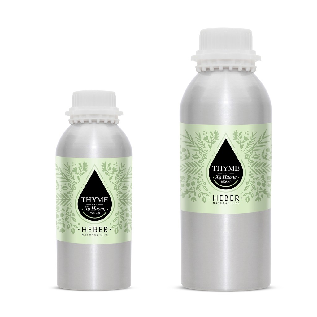 (Chai Lớn 500ml/1000ml)Tinh Dầu Xạ Hương Thyme Heber Natural Life, Cao Cấp Nhập Khẩu, Thiên Nhiên Nguyên Chất