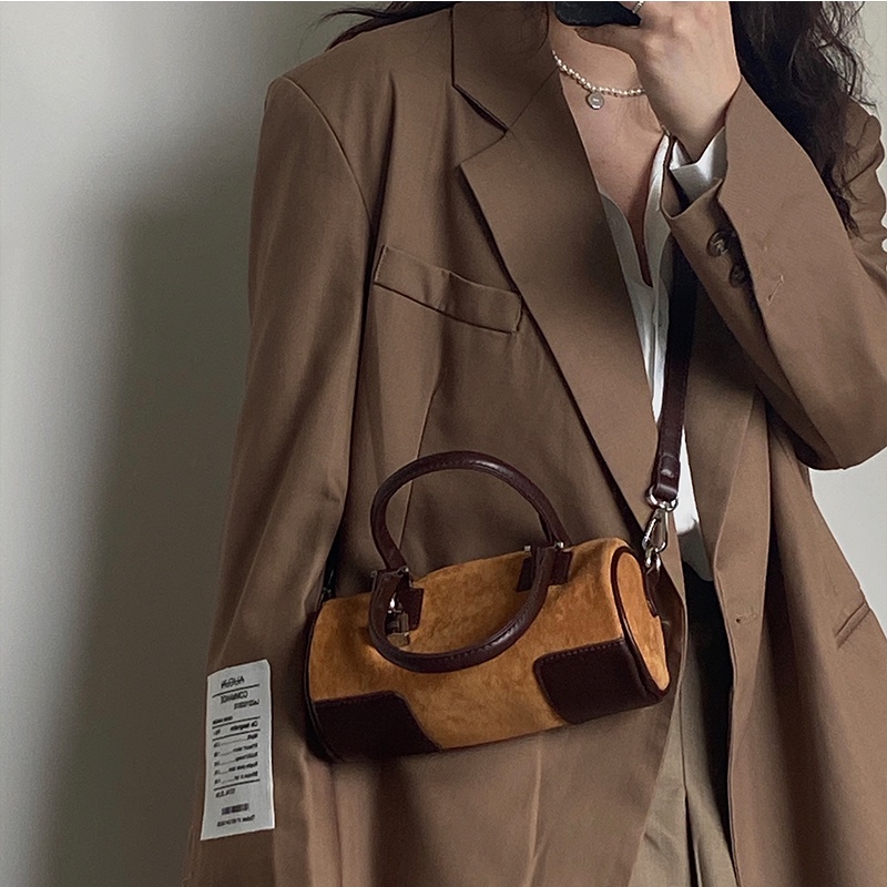 Túi Xách Đeo Vai Mini Vải Nhung Thiết Kế Dễ Thương Cho Nữ