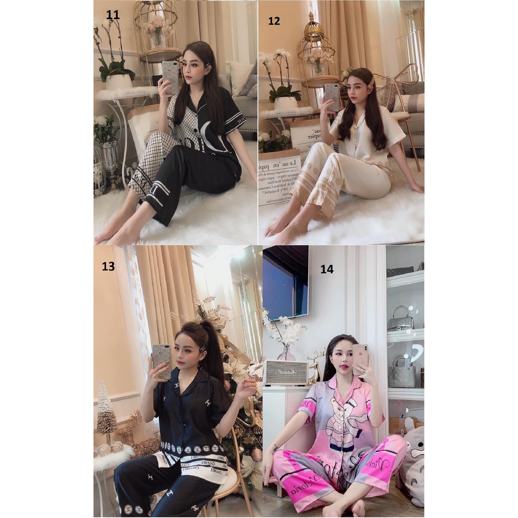 Đồ Lụa Pijama Lụa Satin Hàng Thiết Kế