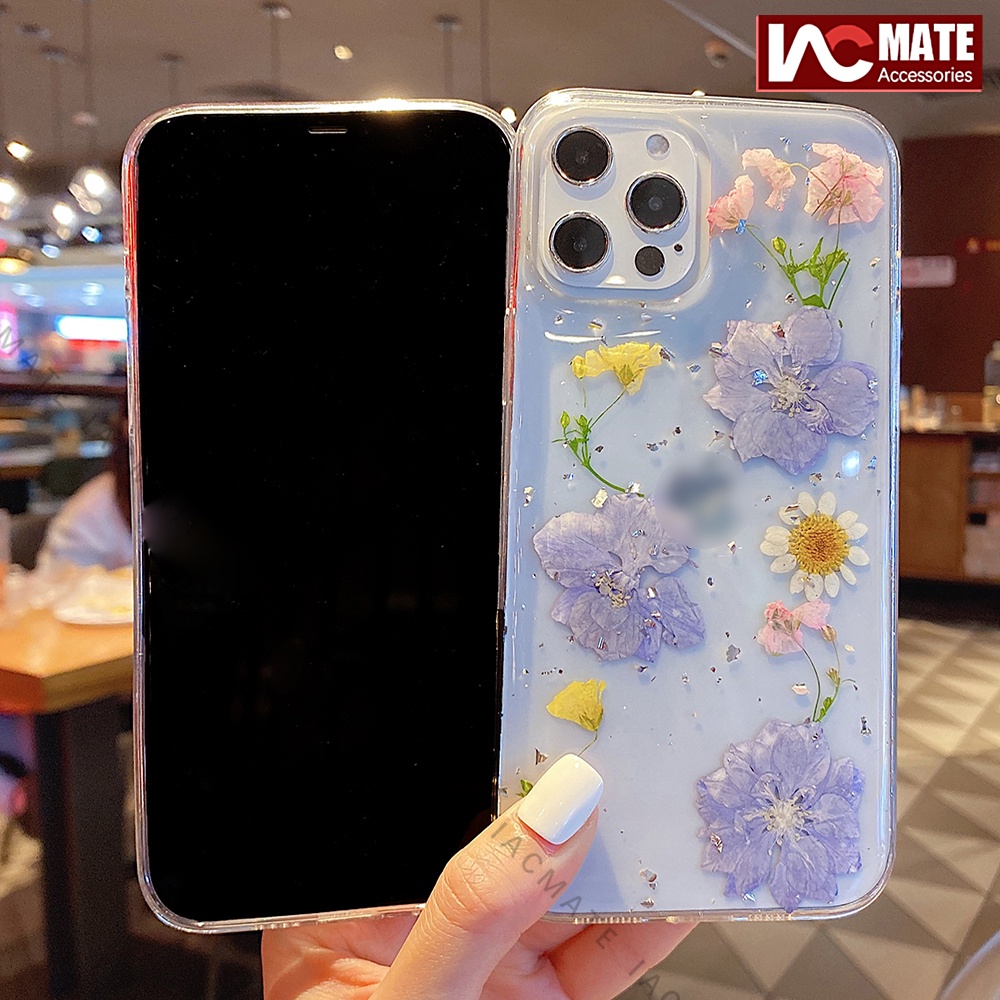 Ốp Điện Thoại Mềm Họa Tiết Hoa Lấp Lánh Sang Trọng Cho iphone 15pro max 14 promax 14 plus 12 13 pro max 11 xr x max