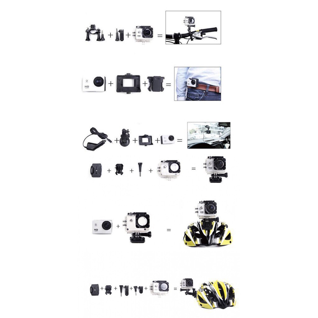 Camera Hành Trình Xe Máy Giá Rẻ Ngoài Trời Chống Nước Quay Phim Độ Nét Cao A9 SJ4000 | BigBuy360 - bigbuy360.vn