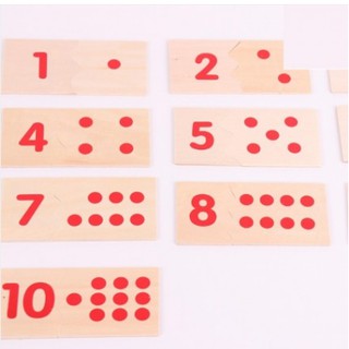 Giáo cụ Montessori thẻ số và chấm