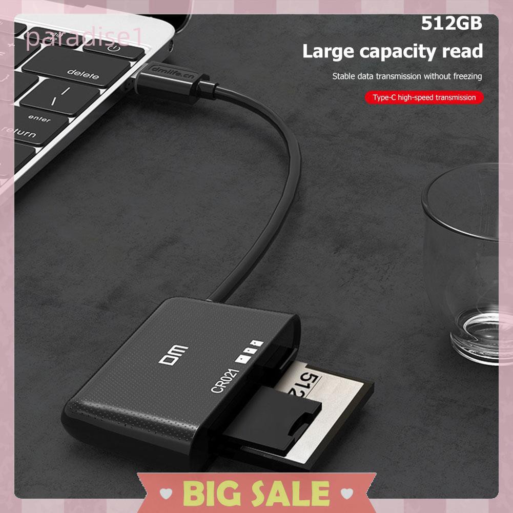 Đầu Đọc Thẻ Nhớ DM CR021 USB 3.0 TF CF Secure Cho Laptop | BigBuy360 - bigbuy360.vn