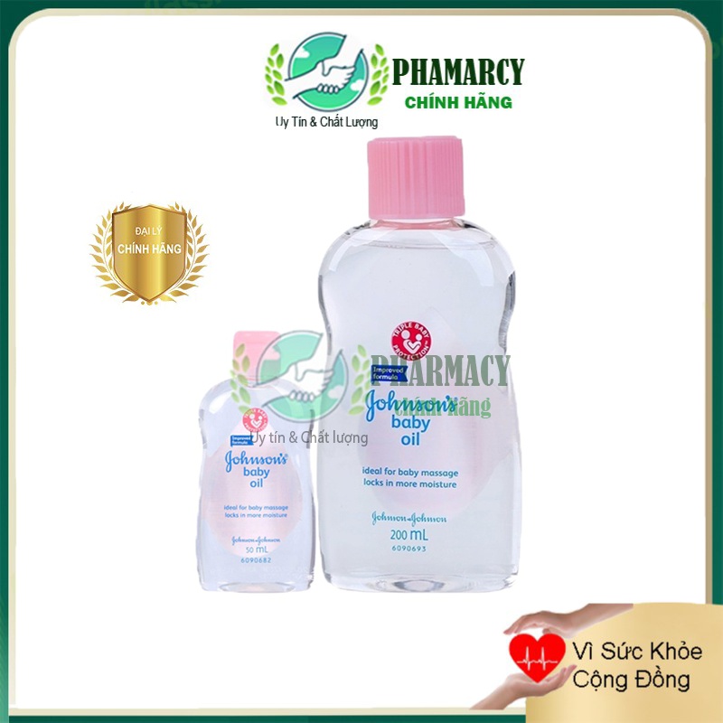 Dầu dưỡng ẩm massage Johnson's baby oil mát xa cho bé từ sơ sinh date xa 2025