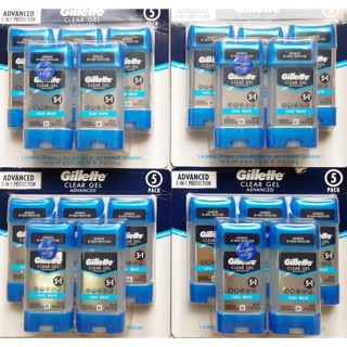 Lăn khử mùi nam Gillette Endurance Cool Wave Clear Gel