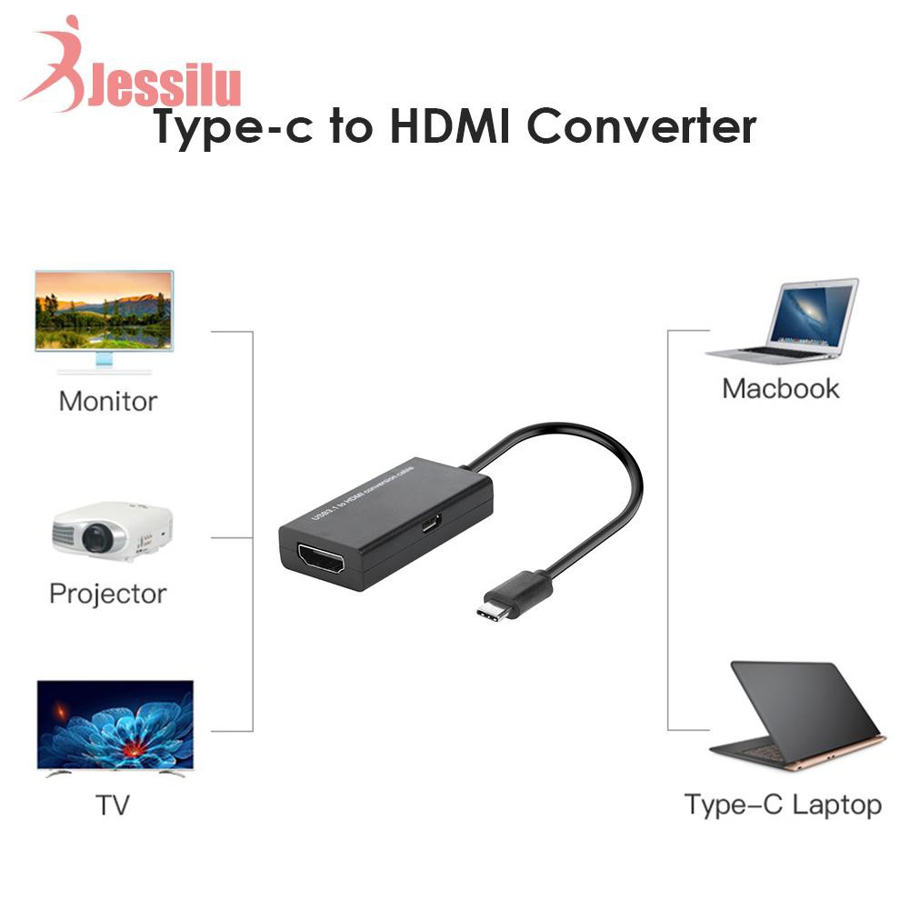 Đầu Chuyển Đổi Cổng Usb 3.1 Type C Sang Hdmi Cho Điện Thoại Android / Máy Tính Bảng Mhl