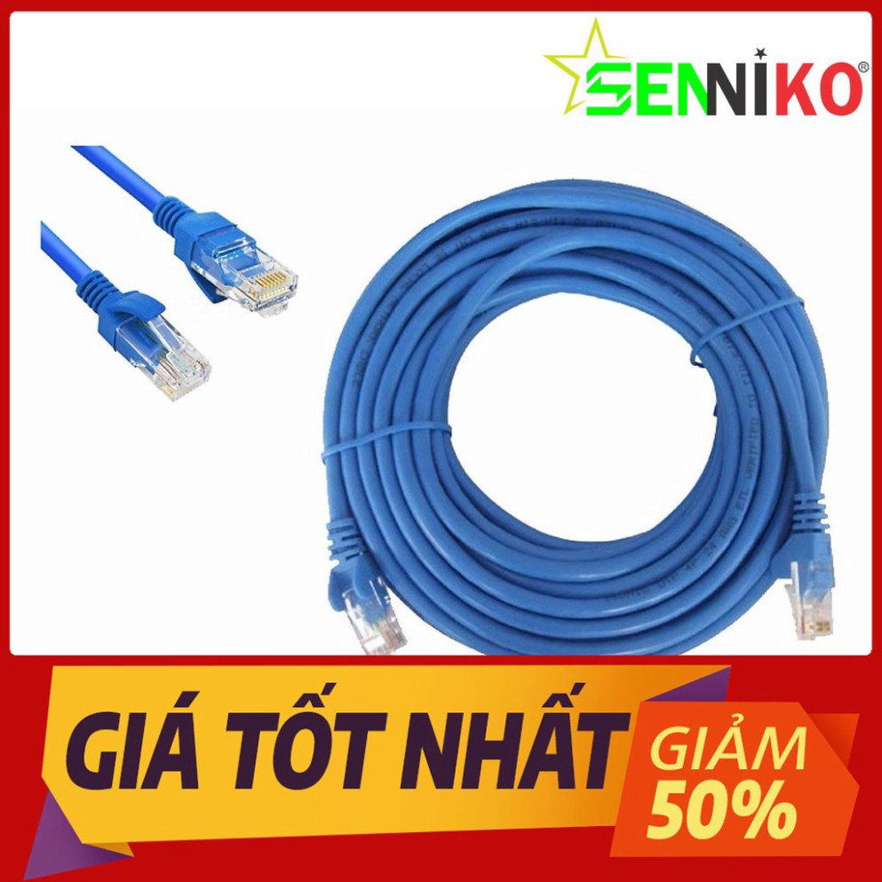 (Chính Hãng) Dây Mạng Cat6 Bấm Sẵn 2 Đầu 10m 15m 20m 25m 30m 35m 40m 45m 50m - Cáp mạng