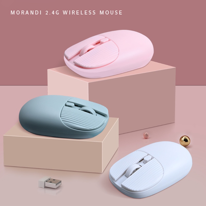 Chuột Quang Không Dây Mini 2 4U Usb Thiết Kế Nhỏ Gọn Dễ Thương