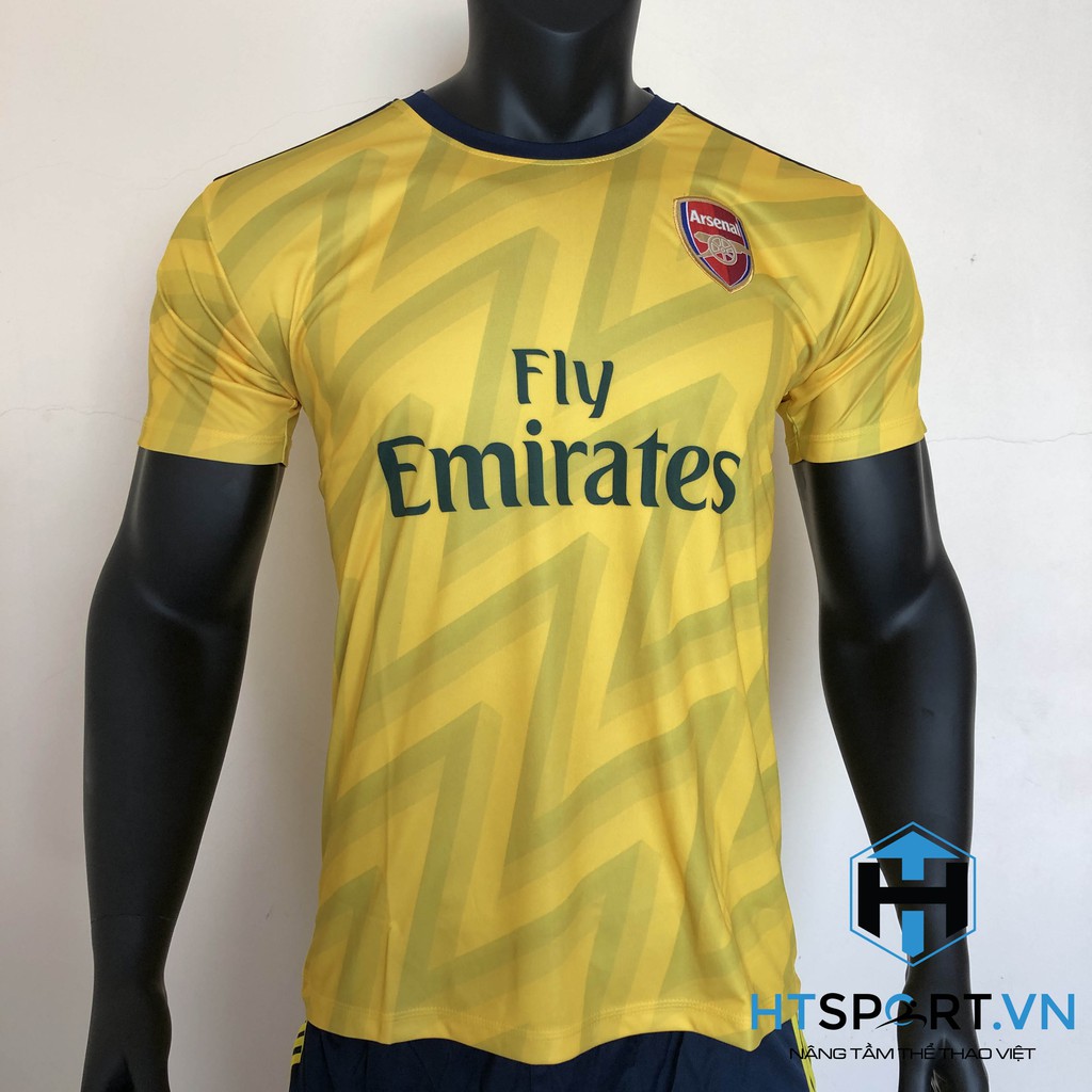 Áo CLB Arsenal Thun Lạnh Cao Cấp Chính Hãng Đá Banh , Áo đấu Arsenal Vàng