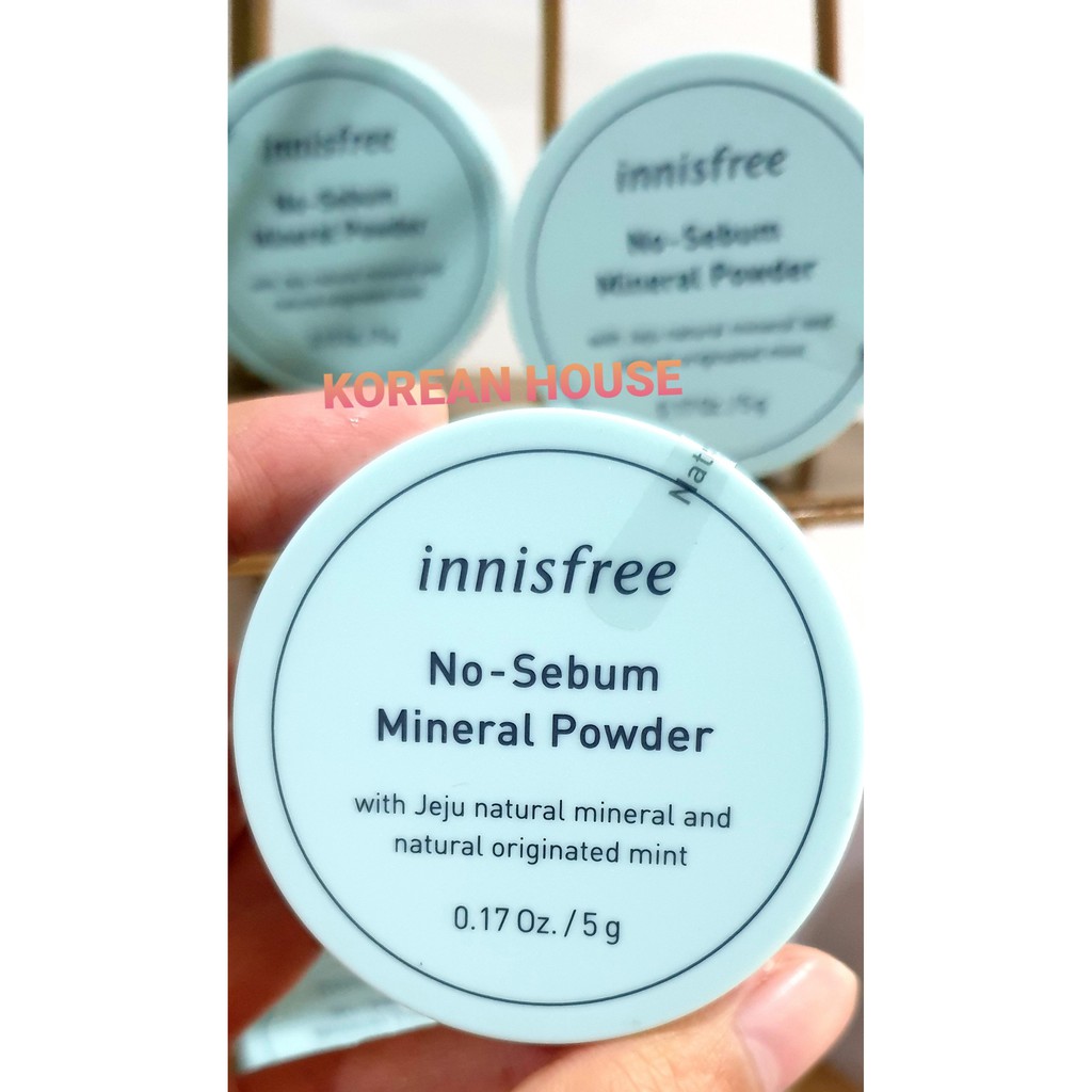 (Chính hãng) PHẤN PHỦ KIỀM DẦU INNISFREE NO-SEBUM MINERAL POWDER