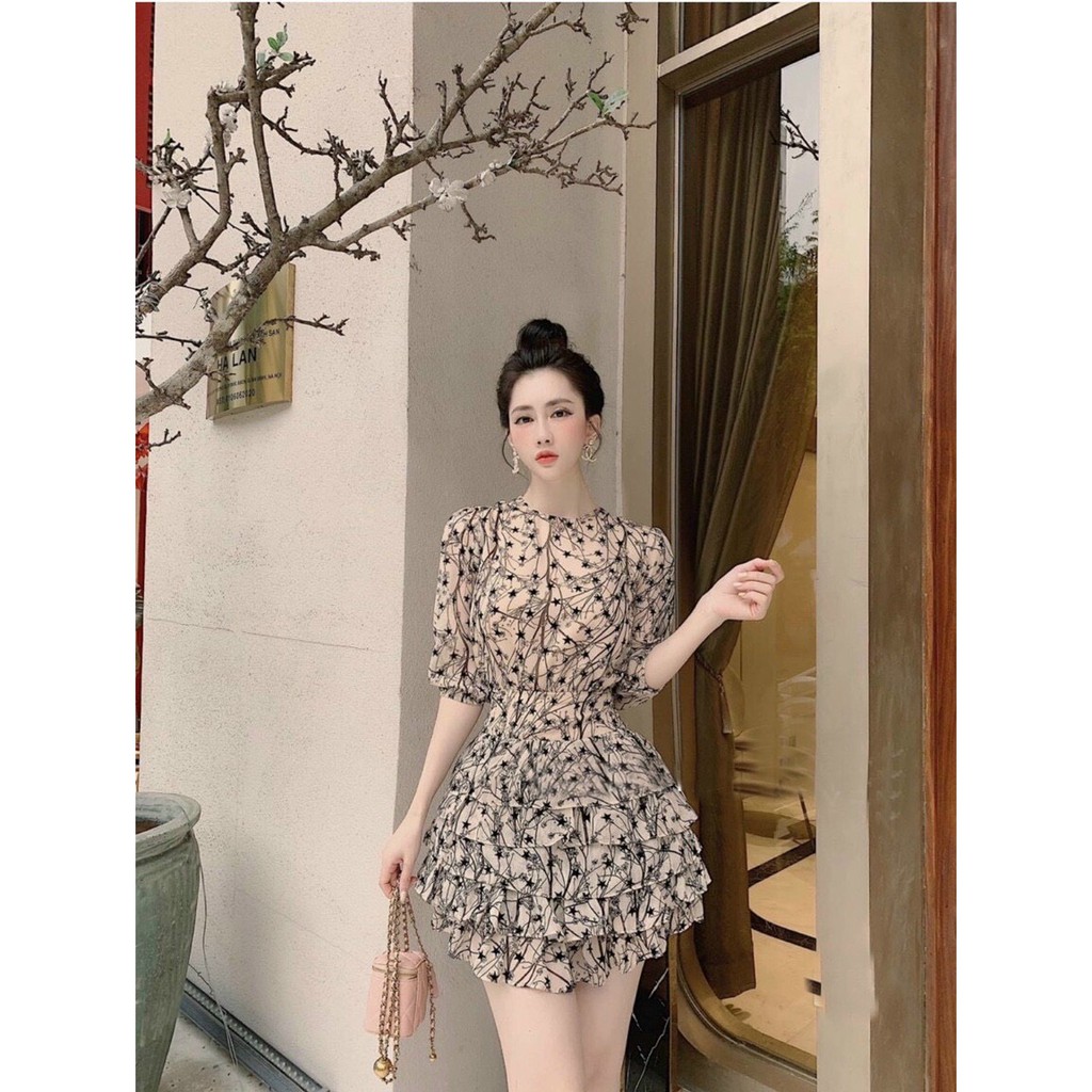 Đầm Sao Tiểu Thư Cổ Tròn