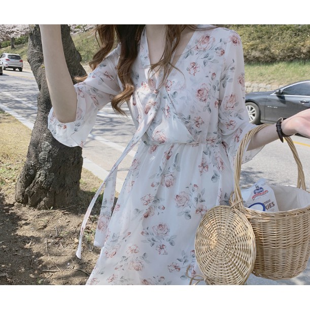 (CÓ SẴN) ĐẦM MAXI VOAN HOA ĐI BIỂN DU LỊCH CHỤP KỶ YẾU KỈ YẾU | BigBuy360 - bigbuy360.vn