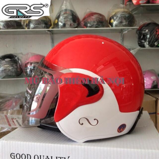 Mũ bảo hiểm 3/4 GRS kính dài nhiều màu