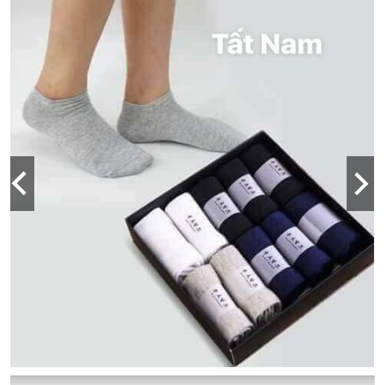 Hộp 10 đôi tất chống thối cổ ngắn cho nam cực tiện