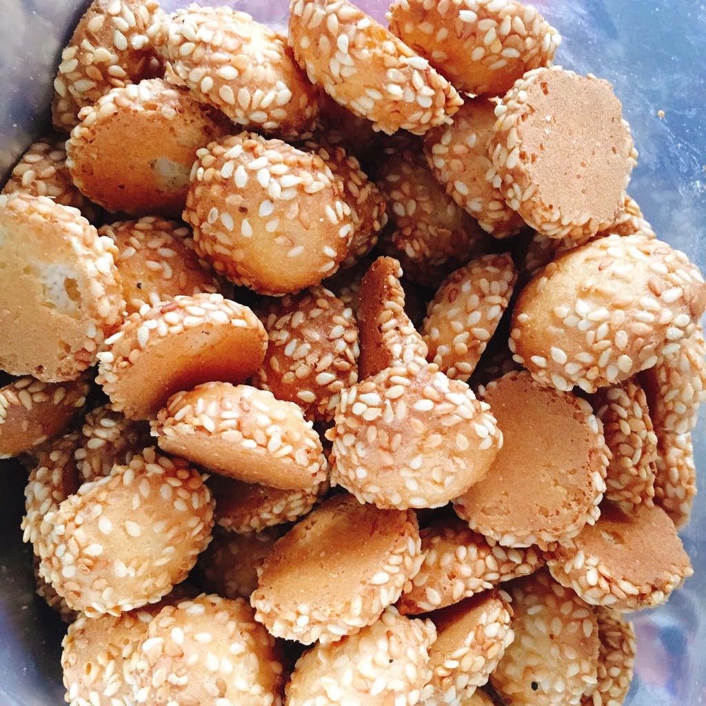 Bánh Trứng Nhện Mè Vừng Thơm Ngon - Đồ ăn vặt - 500gram