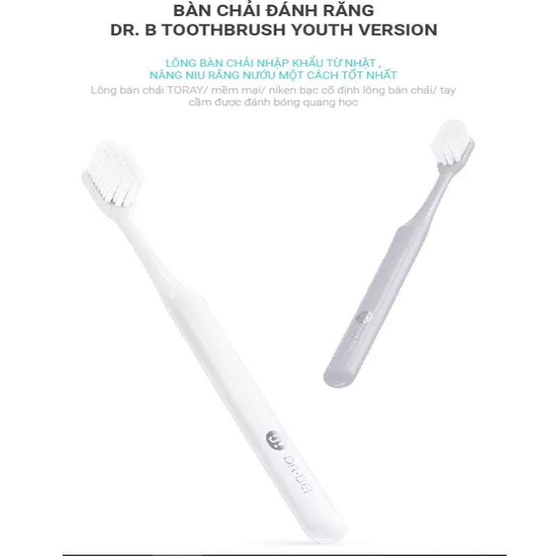 Bàn chải đánh răng chăm sóc nướu cao cấp xiaomi DR.BEI Toothbrush (Youth version) - Hàng chính hãng