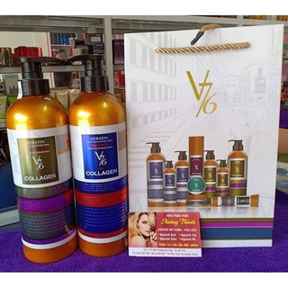 ✅[CHÍNH HÃNG] Bộ Dầu Gội KARATIN V76 COLLAGEN 800ML NGĂN NGỪA DẦU VÀ CHỐNG RỤNG TÓC, KÍCH MỌC TÓC