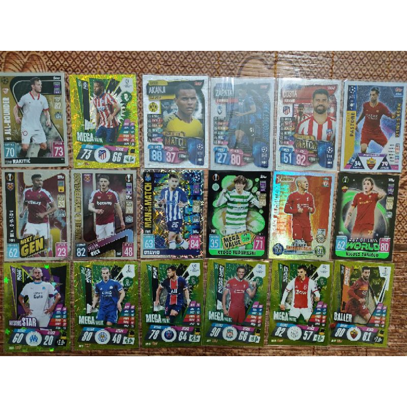 Thẻ Cầu Thủ Bóng Đá Tự Chọn Match Attax Các Mùa Giải UCL