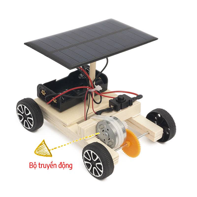 Đồ Chơi Thông Minh Xếp Hình Steam DIY Xe Ô Tô, Máy Bay Gỗ Chạy Bằng Năng Lượng Mặt Trời Cho Trẻ