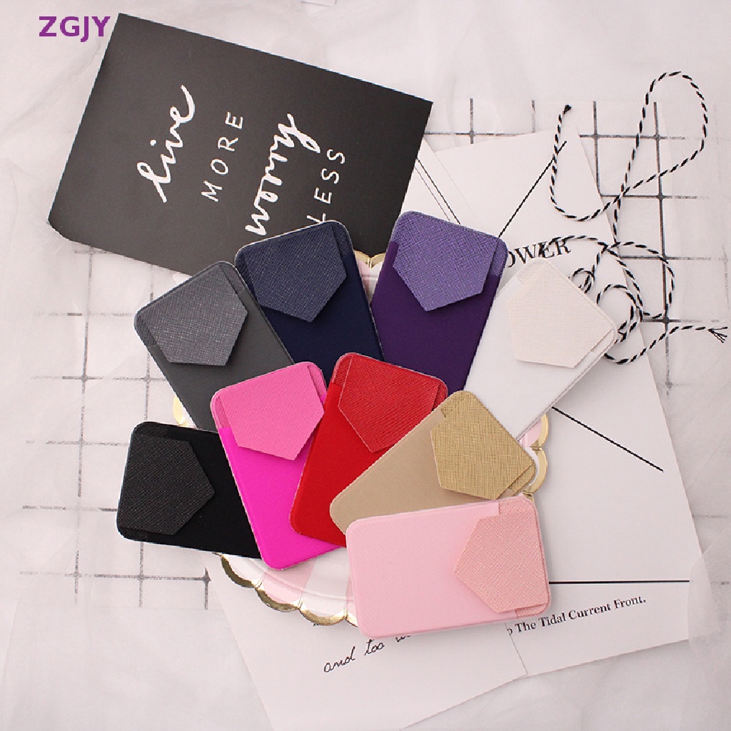 Túi Đựng Điện Thoại Dạng Ví Hình Tam Giác Dán Sau Lưng Chống Khử Từ Chất Liệu Co Giãn Tiện Dụng Mới